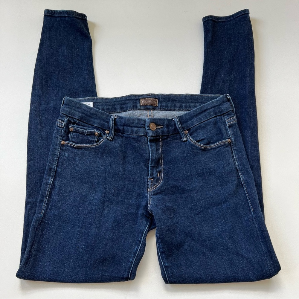 Mother The Looker Forever & a Day Ankle Skinny Jeans Cotton Blend Size 28